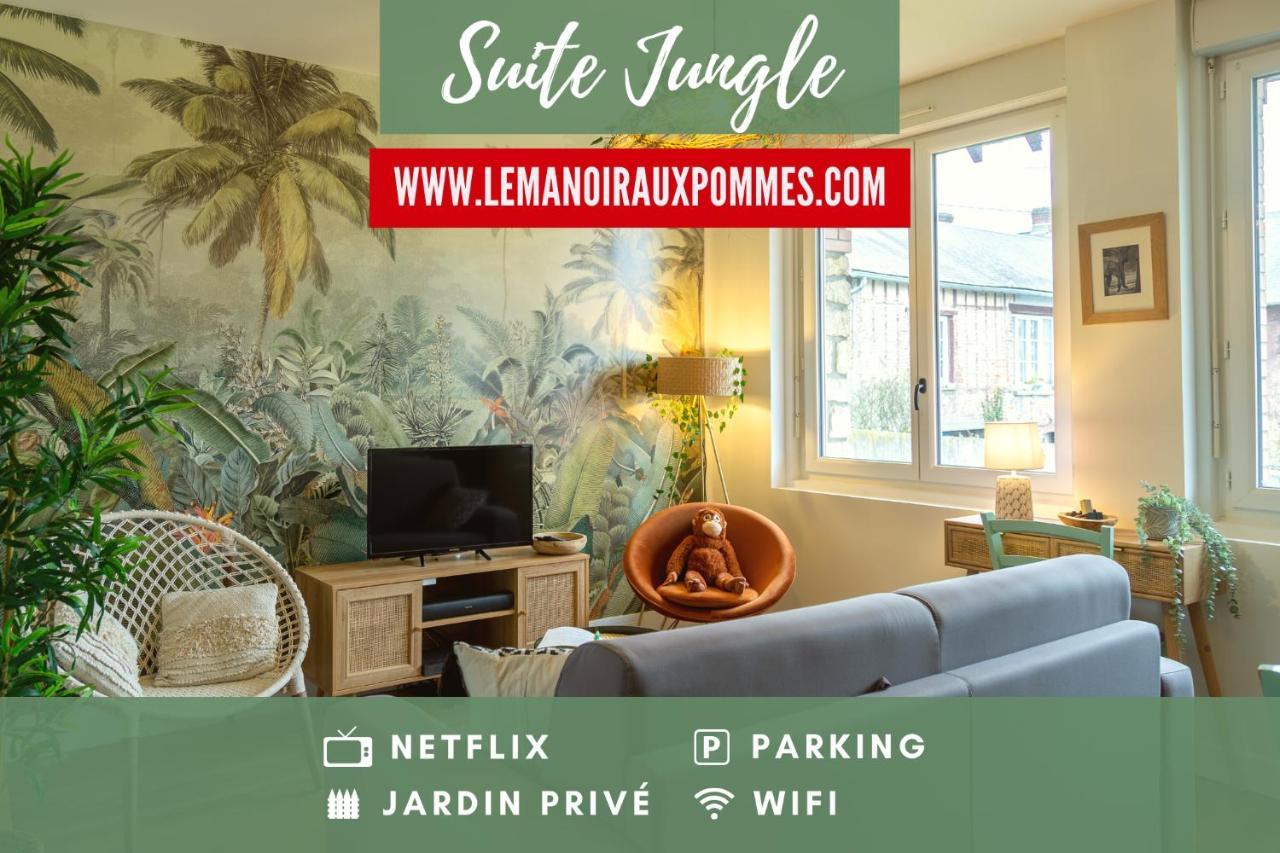 Suite Jungle - Jardin, Netflix Et Parking - Le Manoir Aux Pommes Orbec Bagian luar foto