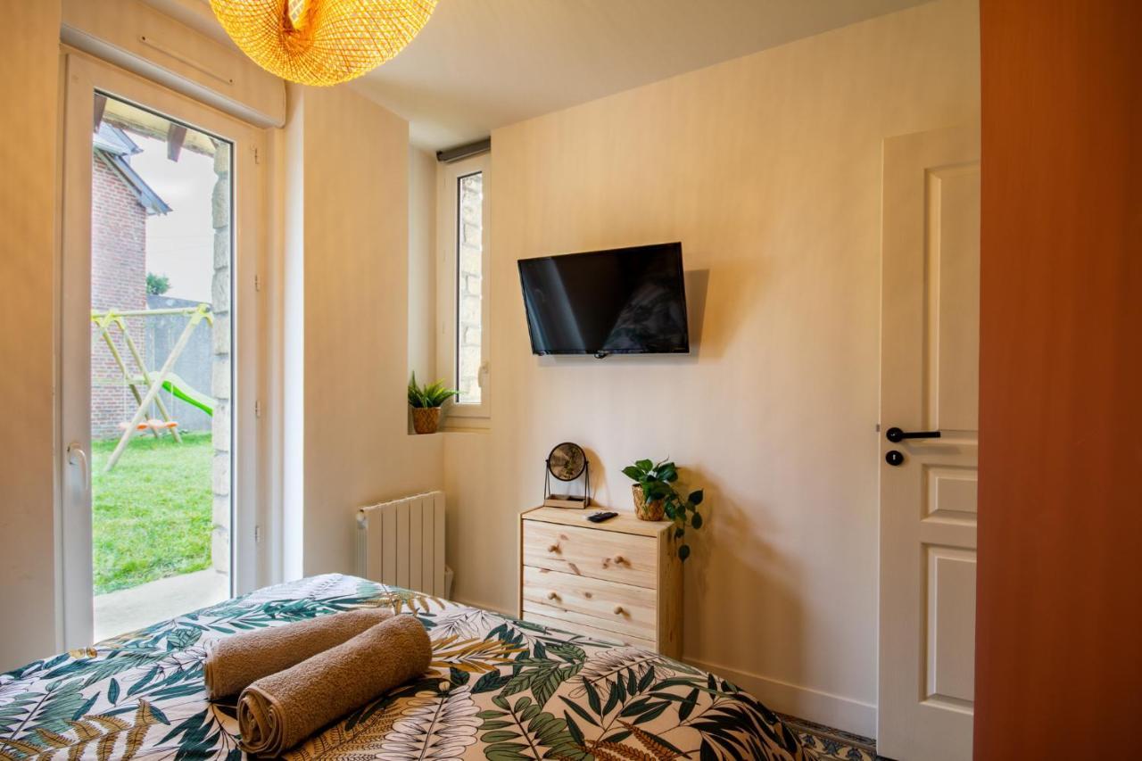 Suite Jungle - Jardin, Netflix Et Parking - Le Manoir Aux Pommes Orbec Bagian luar foto