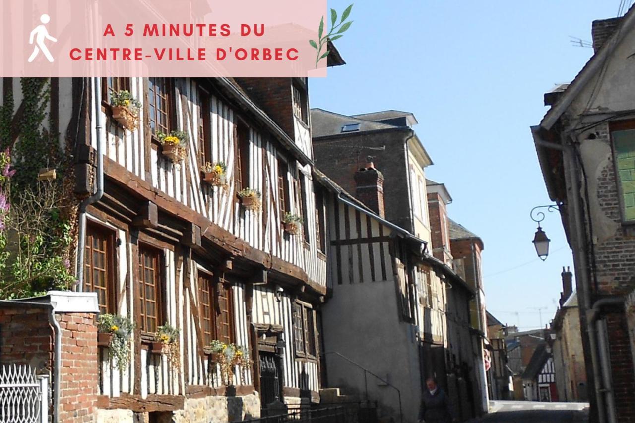 Suite Jungle - Jardin, Netflix Et Parking - Le Manoir Aux Pommes Orbec Bagian luar foto